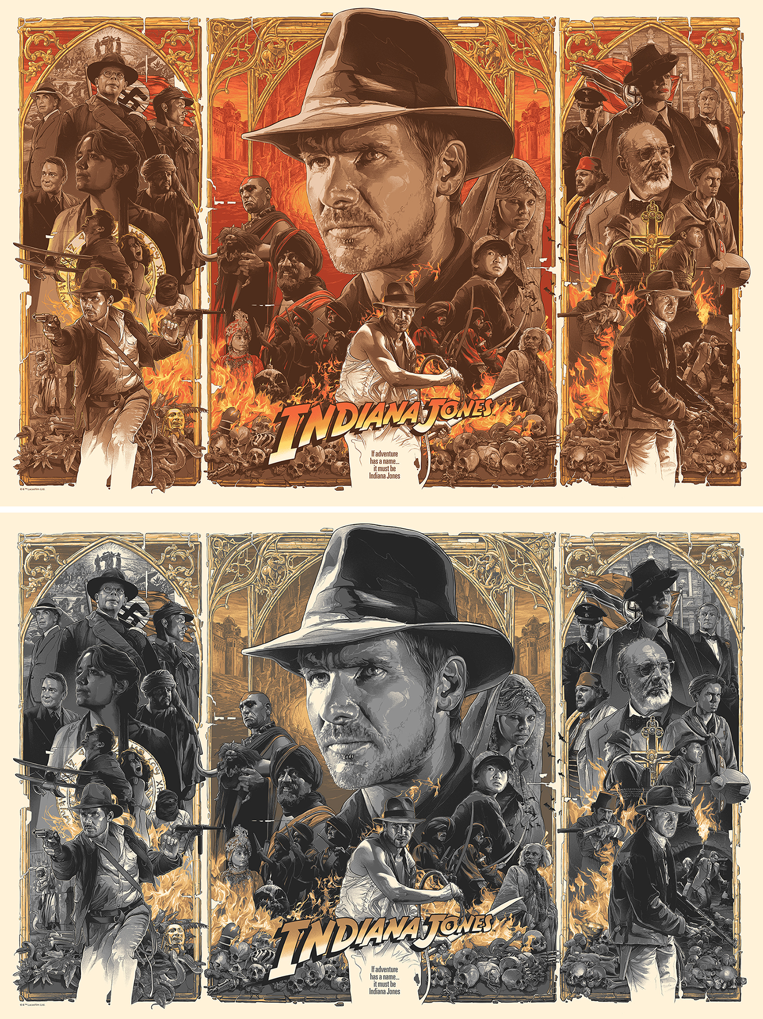INDIANA JONES TRILOGY by Gabz On Sale Today! – Bottleneck Gallery