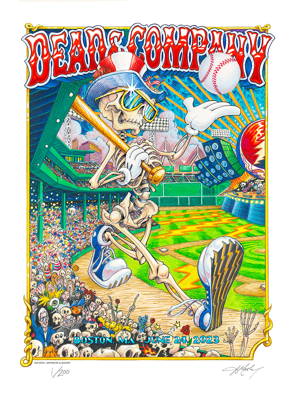 DEAD & COMPANY - FENWAY by AJ Masthay - On Sale INFO! – Bottleneck Gallery