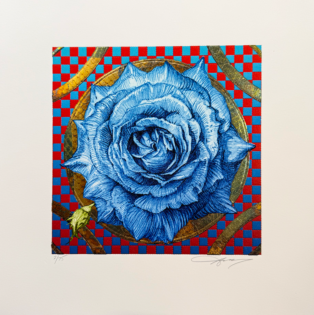 AJ Masthay "Infrared Roses" Blue Edition