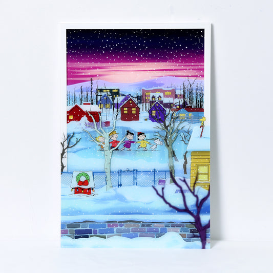 Andy Fairhurst & Charles M. Schulz "Winter Wonderland" Multi-Layer Acrylic