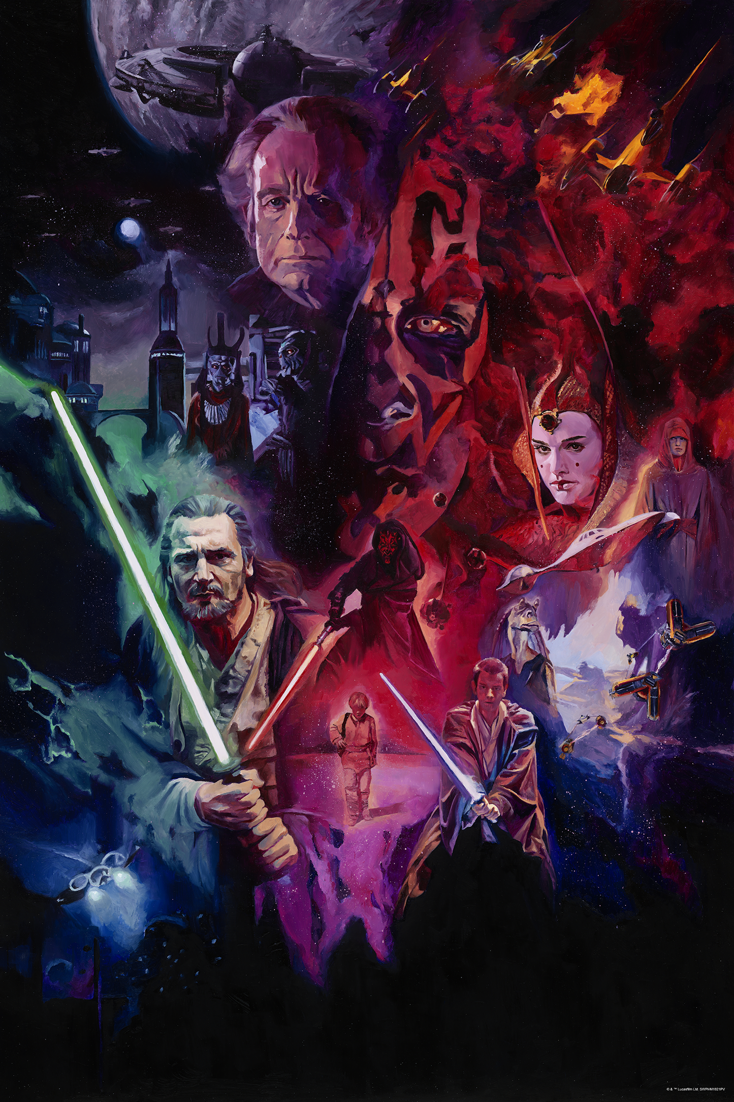 Chris Valentine "The Will of the Force (The Phantom Menace)" Art Print