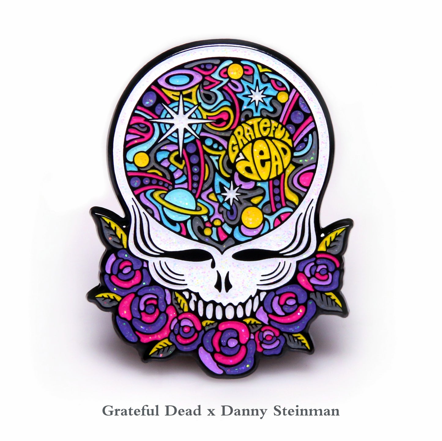 Danny Steinman "Space Your Face (Grateful Dead)" Enamel Pin