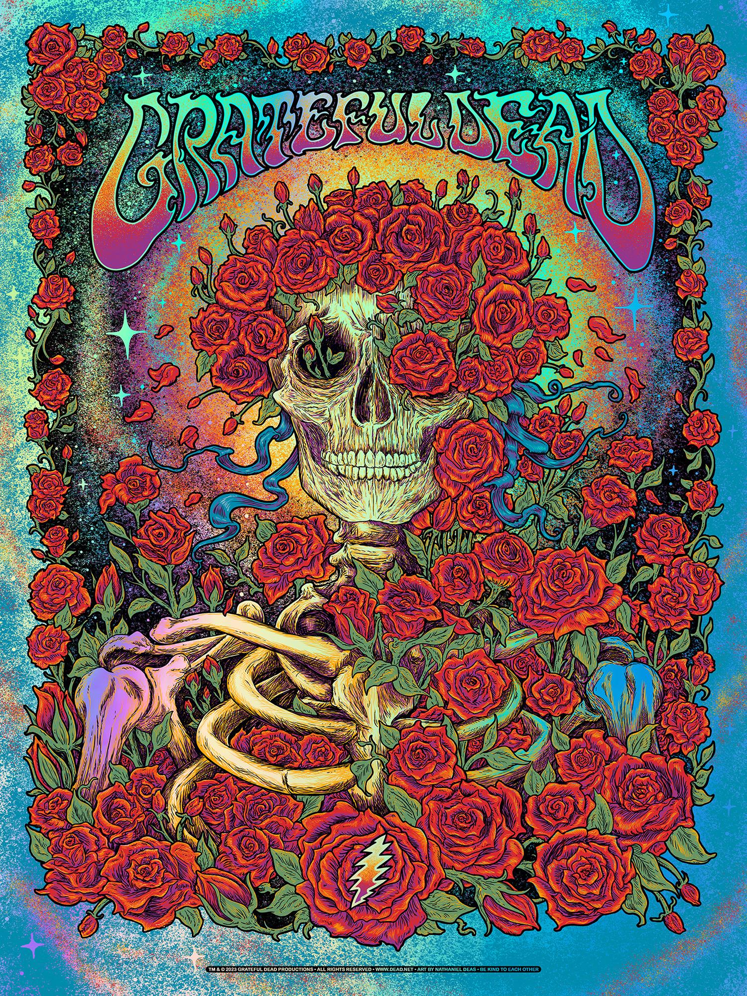 GRATEFUL DEAD - PINK / GOLD foil variant