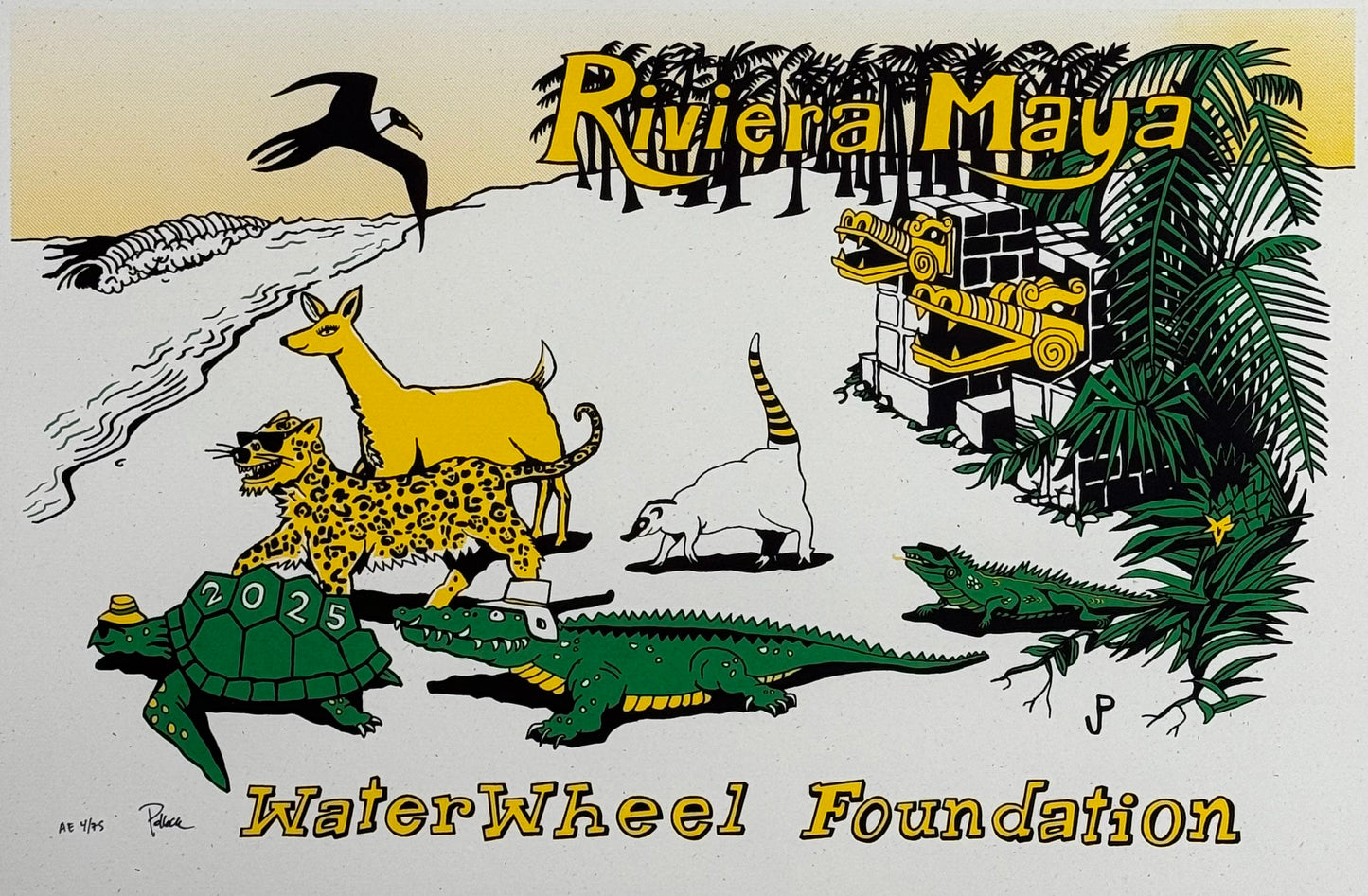 Jim Pollock "Waterwheel Foundation - Riviera Maya" Variant - AE