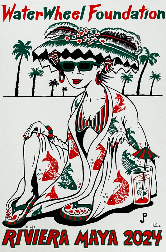 Jim Pollock "Waterwheel - Riviera Maya 2024" Red Variant