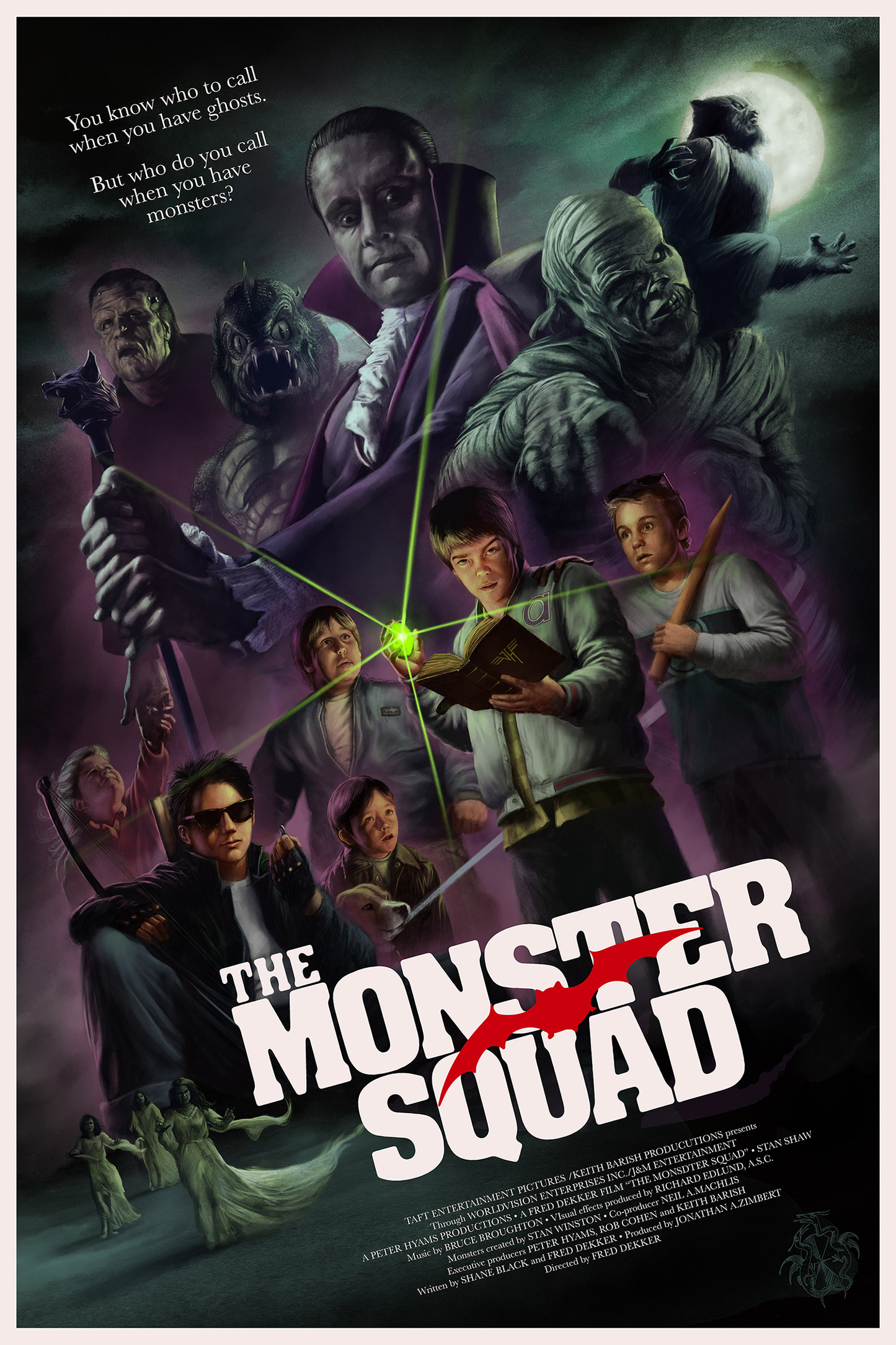 Dave Merrell "The Monster Squad" Variant - Acrylic Panel Print