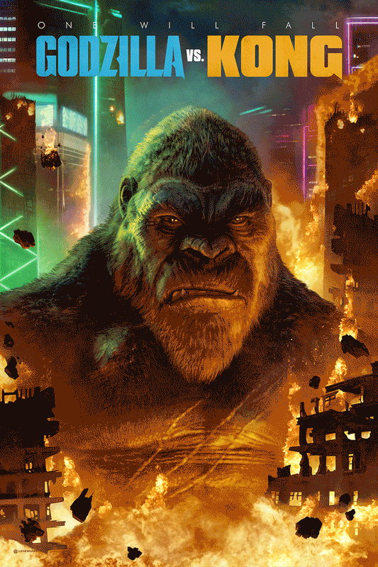 Pablo Olivera "Godzilla vs. Kong" 3D Lenticular PLEX + FREE Print