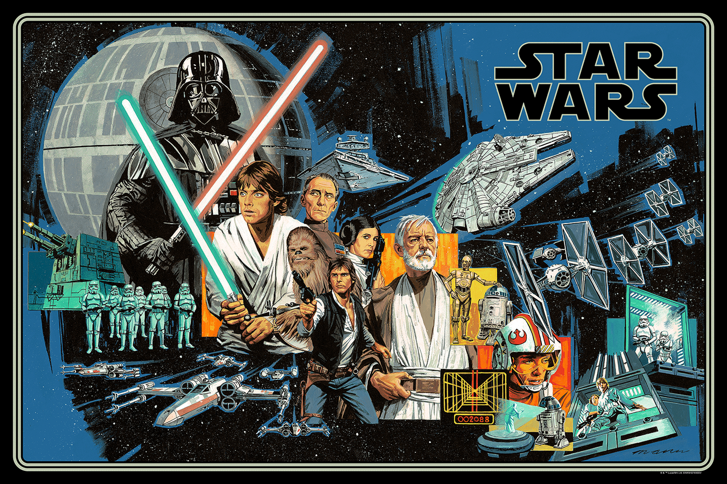 Paul Mann "The Battle of Hope (Star Wars: A New Hope)" Variant