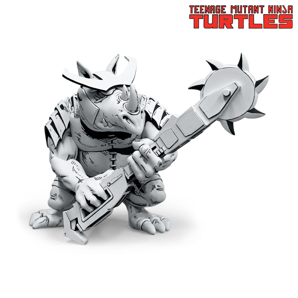 TMNT Firsts: Rocksteady (B&W Version) – Bottleneck Gallery
