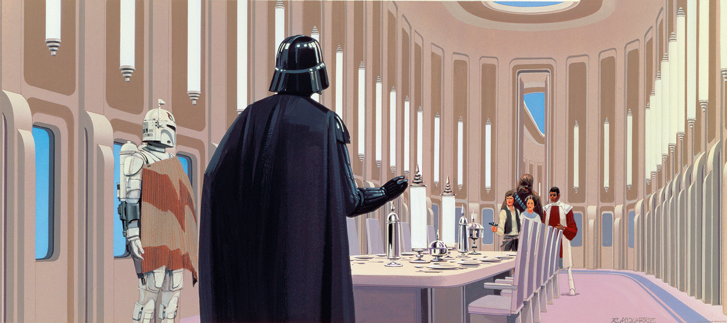 Ralph McQuarrie "Surprise in Cloud City" Acrylic Panel Print