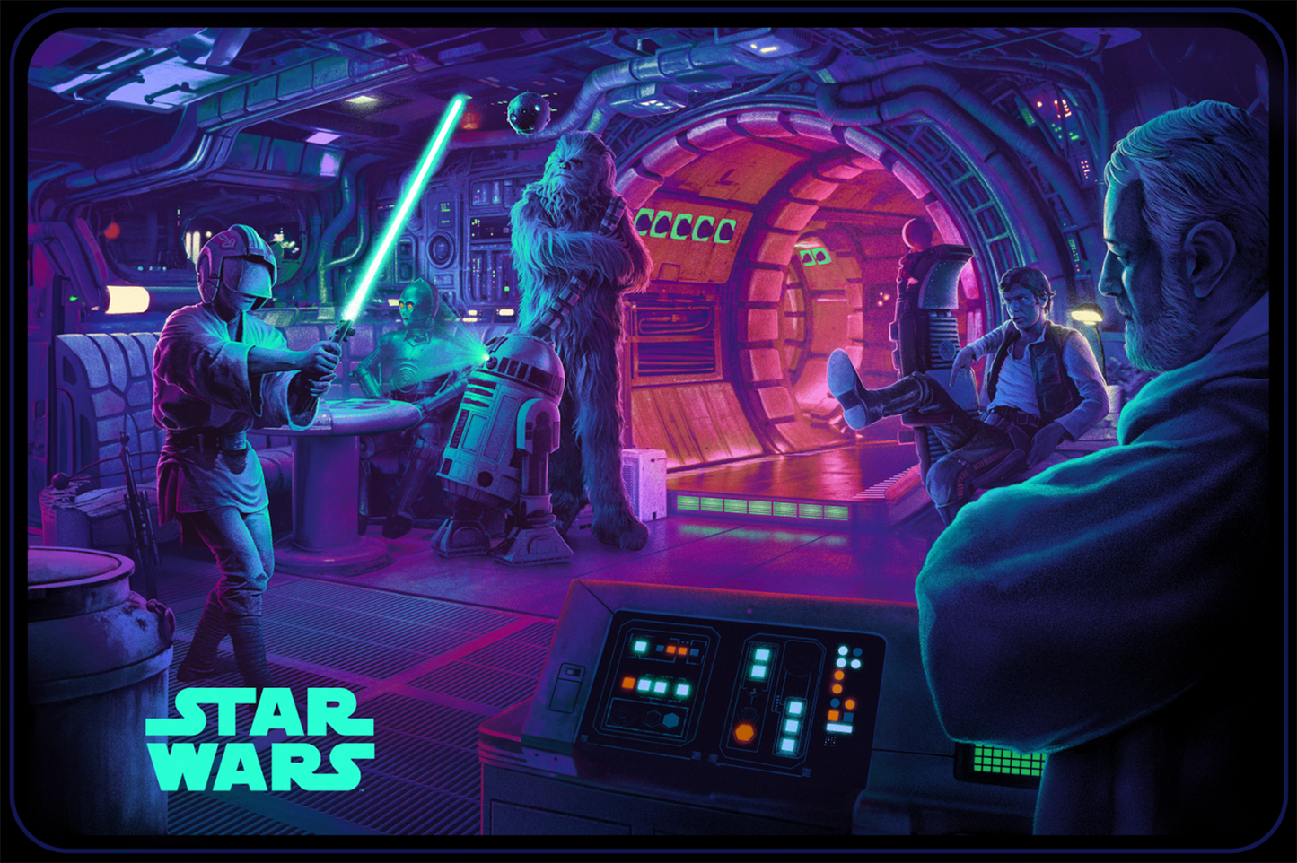 Juan Ramos "Acting on Instinct (Star Wars)" Acrylic Panel Print