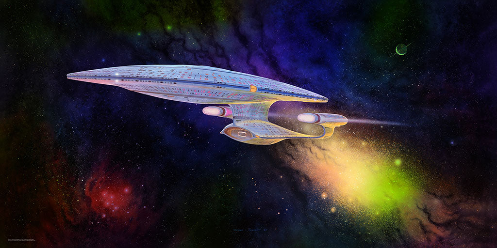 Star Trek: The Next Generation - Ready Room Enterprise D Painting