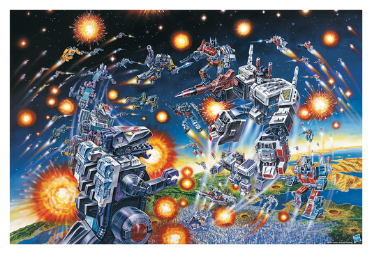 Jeffrey Mangiat "Transformers 40th Anniversary - Version D" Multi-Layer Acrylic