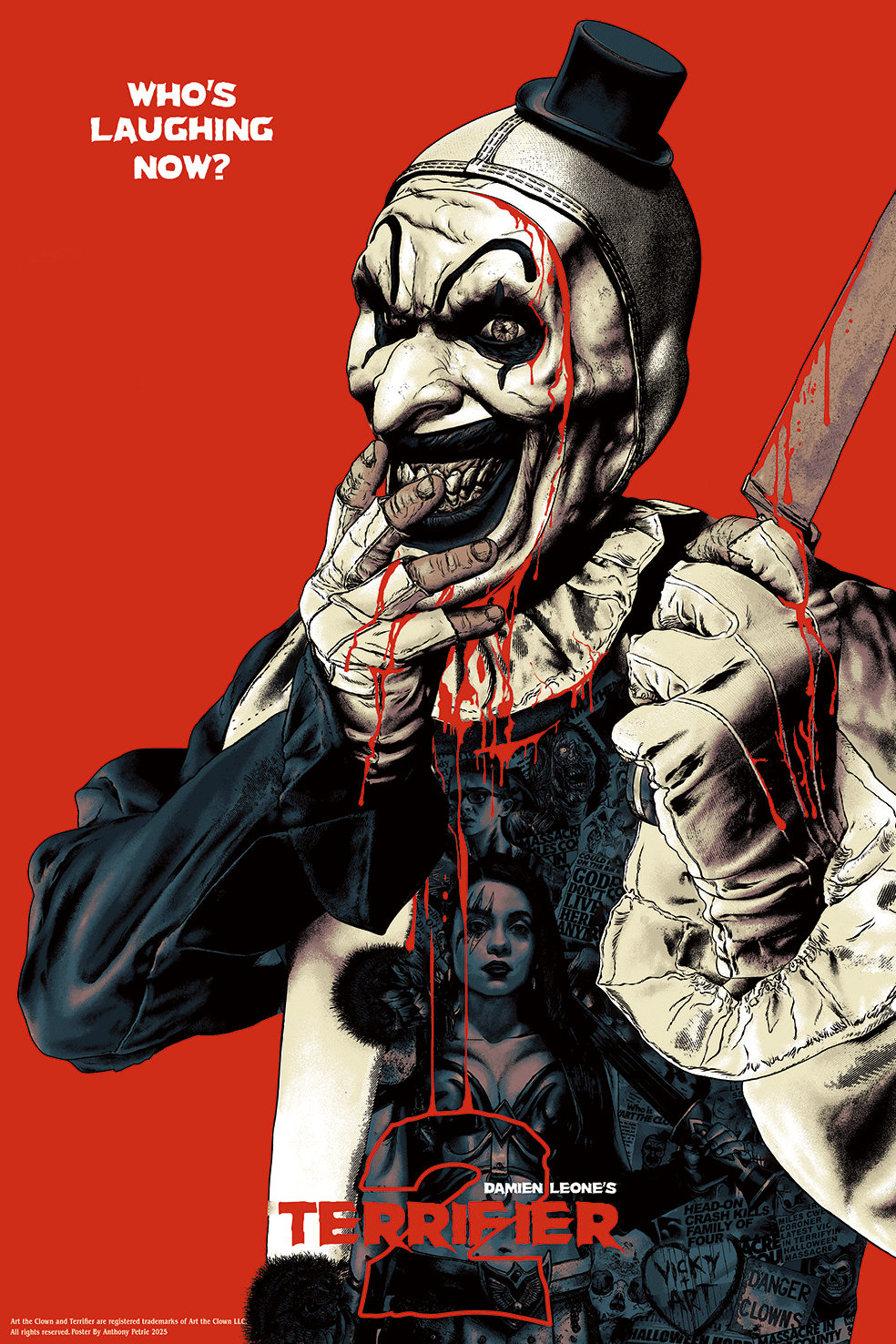 Anthony Petrie "Terrifier 2" 3D Lenticular (16x24)