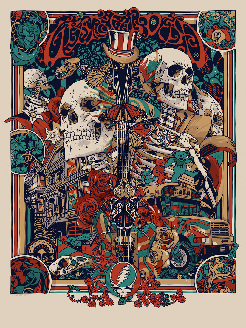 Tyler Stout "Grateful Dead" Acrylic Panel Print