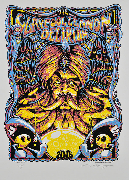 AJ Masthay "Claypool Lennon Delirium" Watercolor