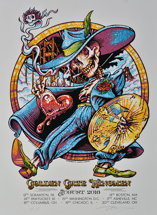 AJ Masthay "Golden Gate Wingmen" Watercolor