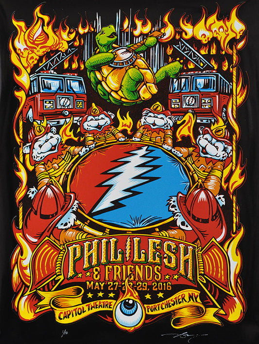 AJ Masthay "Help on the Way - Phil Lesh & Friends" Black Foil