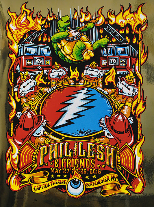 AJ Masthay "Help on the Way - Phil Lesh & Friends" Gold Foil