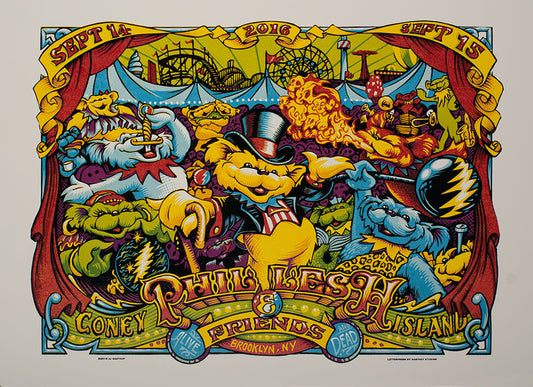 AJ Masthay "Phil & Friends - Coney Island" Lettra Ecru