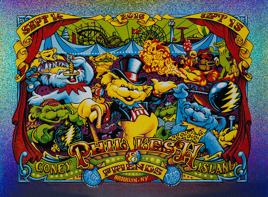 AJ Masthay "Phil & Friends - Coney Island" Sparkle Foil