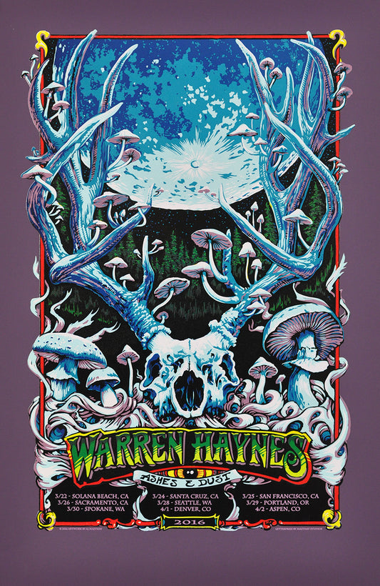 AJ Masthay "Warren Haynes - Spring 2016" Purple Plike