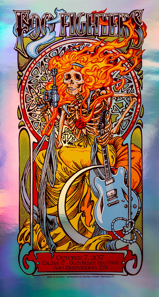 AJ Masthay "Foo Fighters CalJam" Rainbow Foil