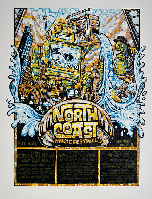 AJ Masthay "North Coast Festival" Watercolor