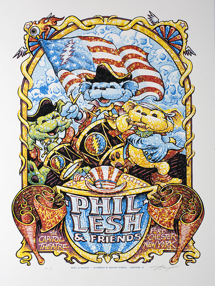 AJ Masthay "Phil Lesh Memorial Day" Watercolor