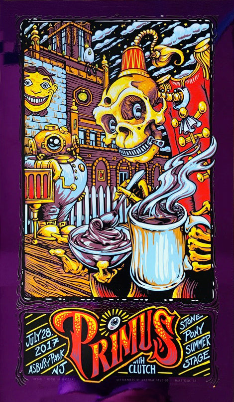 AJ Masthay "Primus - Asbury Park" Purple Mirror Foil