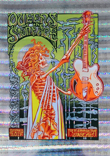 AJ Masthay "Queens of the Stone Age - Pittsburgh" Stained Glass