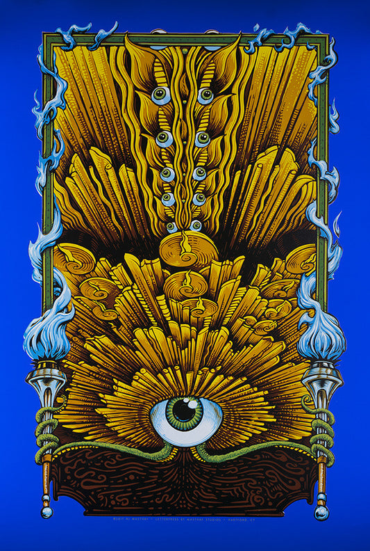 AJ Masthay "The Torchbearer" Curious Cosmic Blue Planet