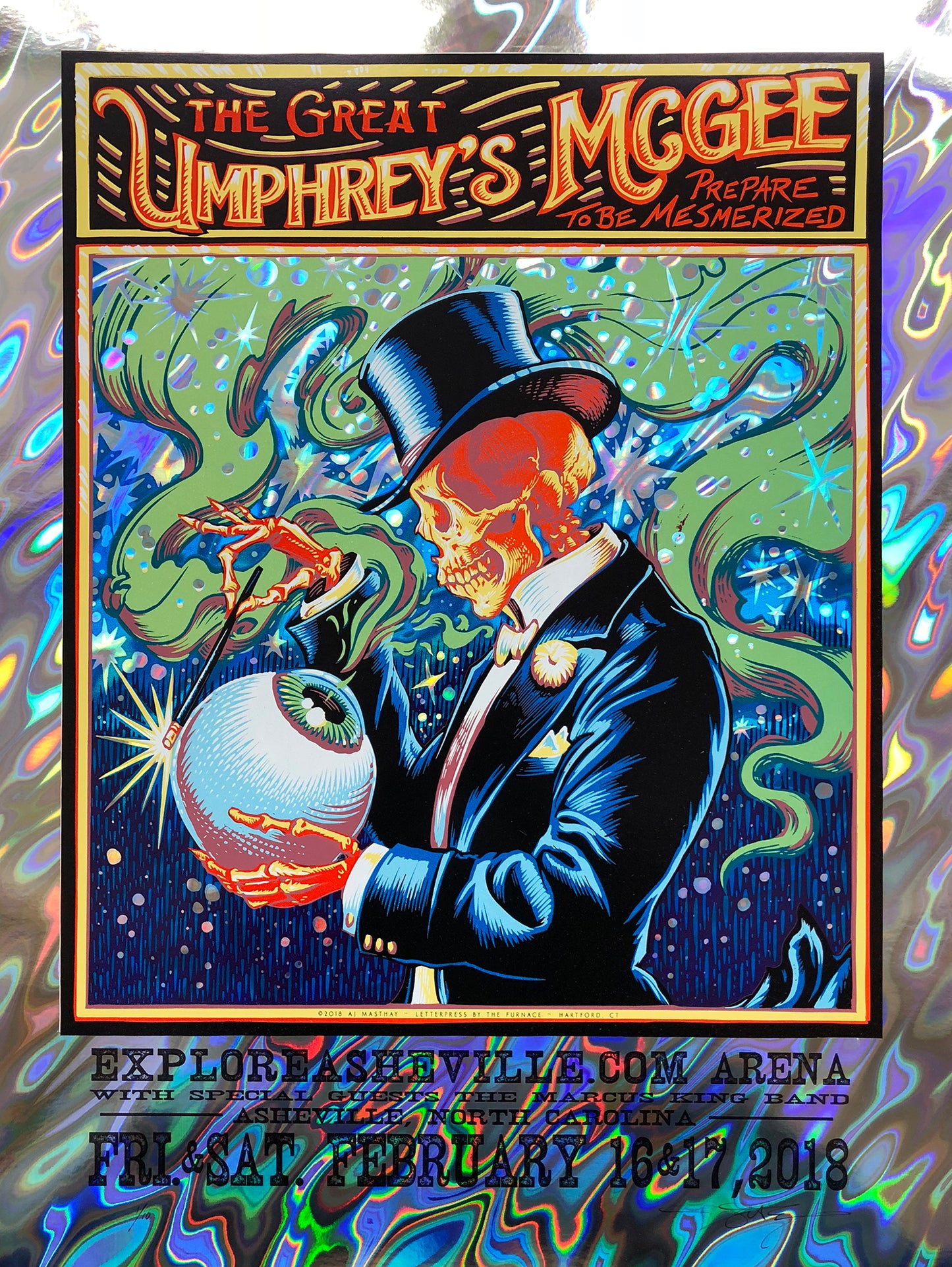 AJ Masthay "Umphrey's McGee Asheville" Lava Foil
