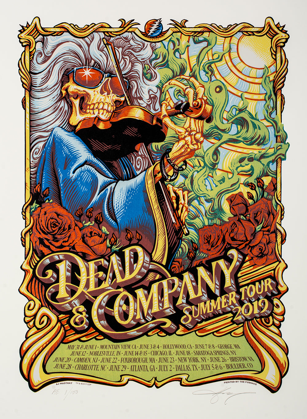 DEAD & COMPANY - WRIGLEY FIELD by AJ Masthay - On Sale INFO! – Bottleneck  Gallery