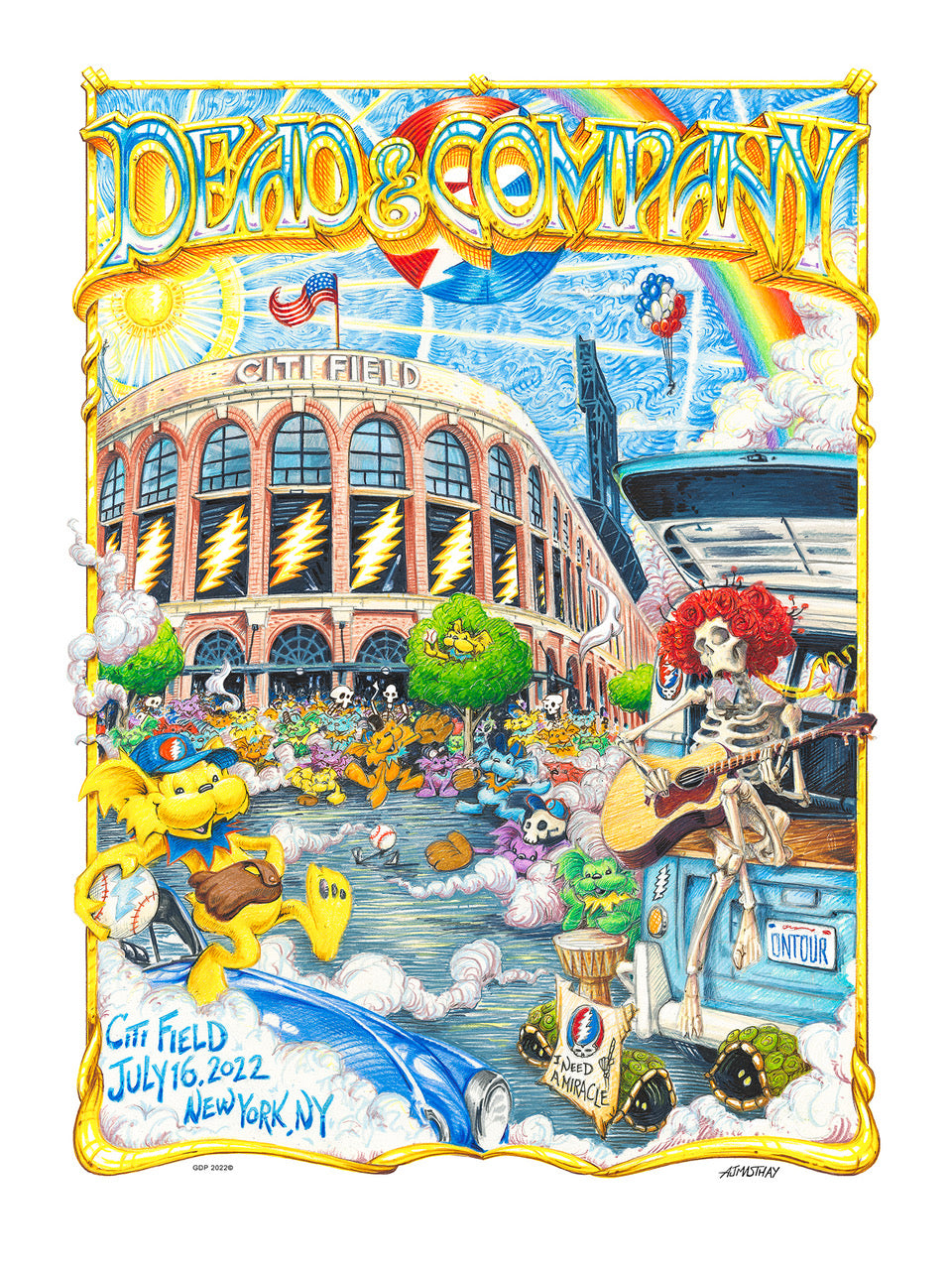 DEAD & COMPANY - WRIGLEY FIELD by AJ Masthay - On Sale INFO! – Bottleneck  Gallery