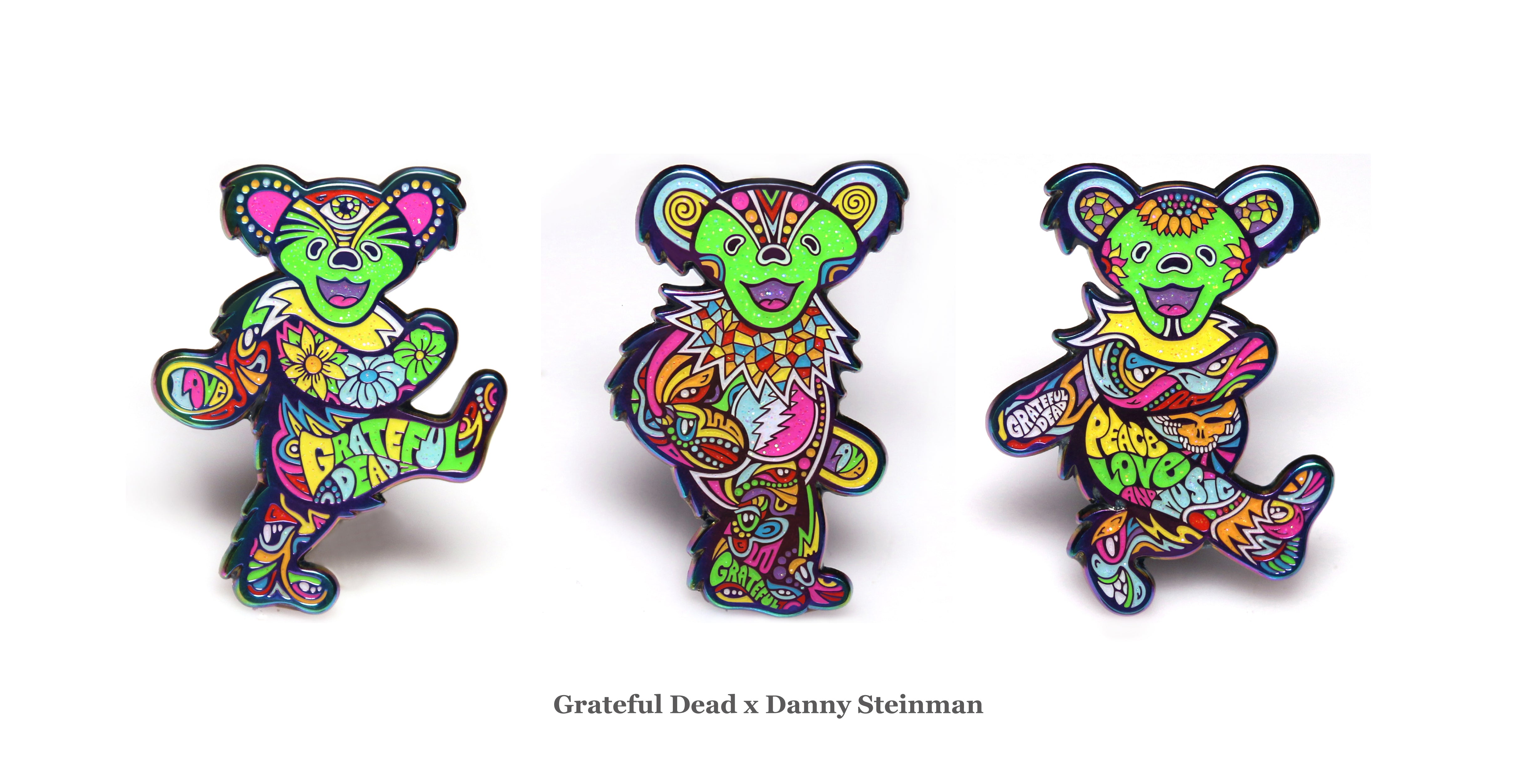 Grateful Dead Dancing Bears Badge Reel – SW Design Concepts