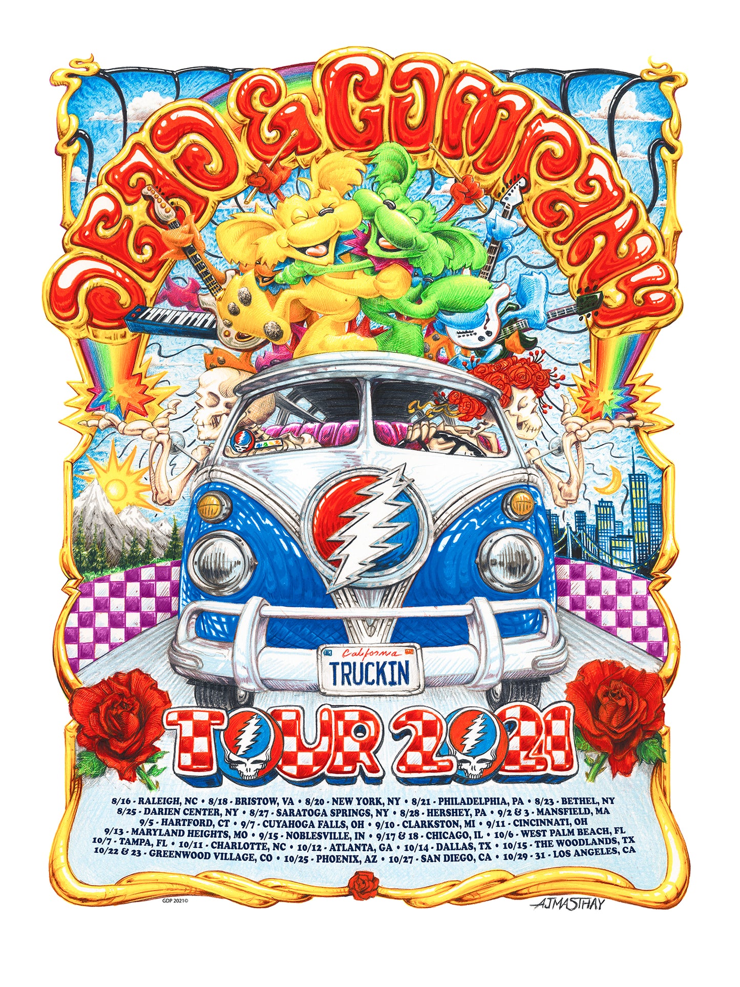 AJ Masthay "Dead & Co. Tour/Halloween 2021" SET