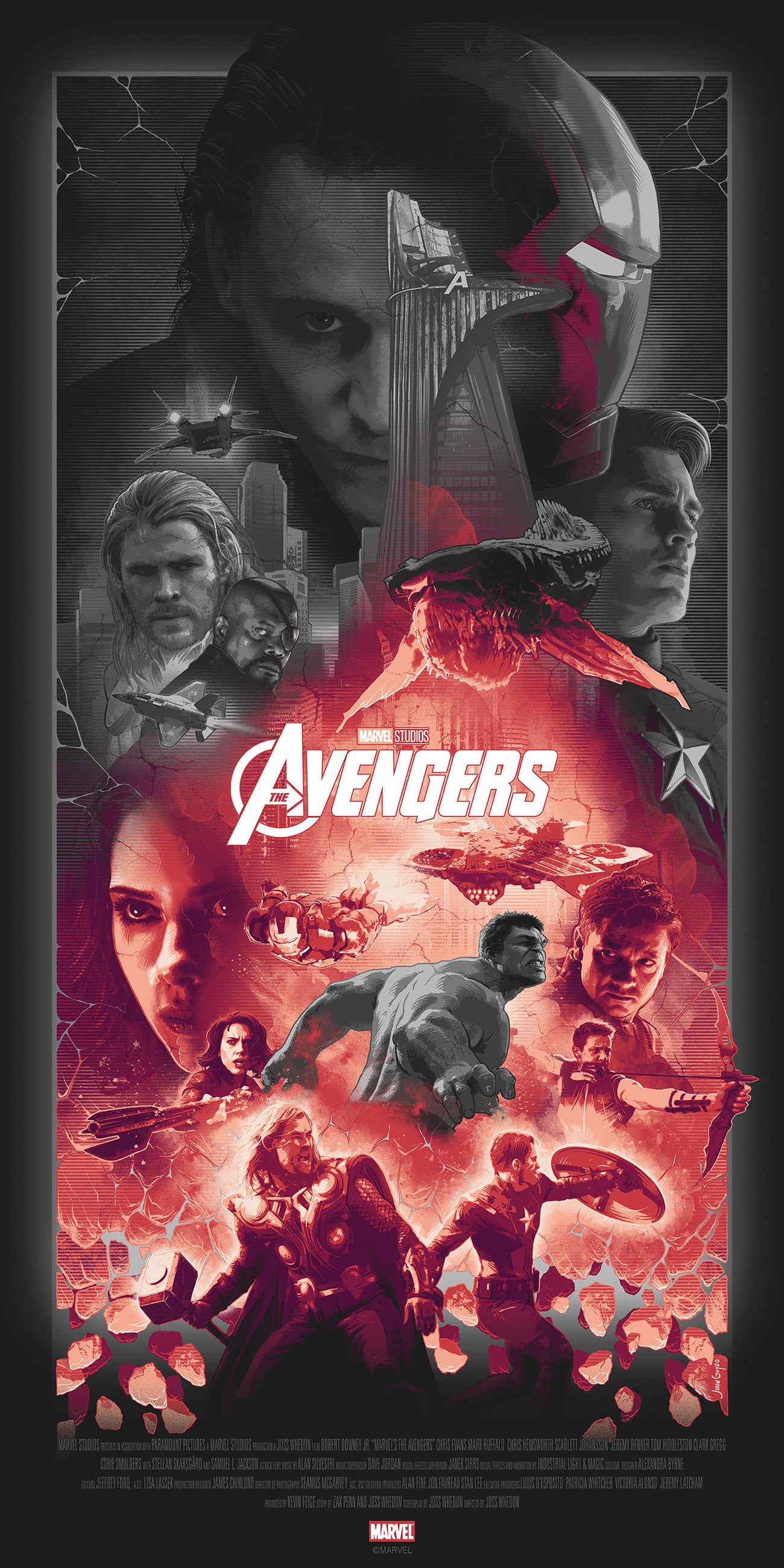 John Guydo "The Avengers" Noir Variant