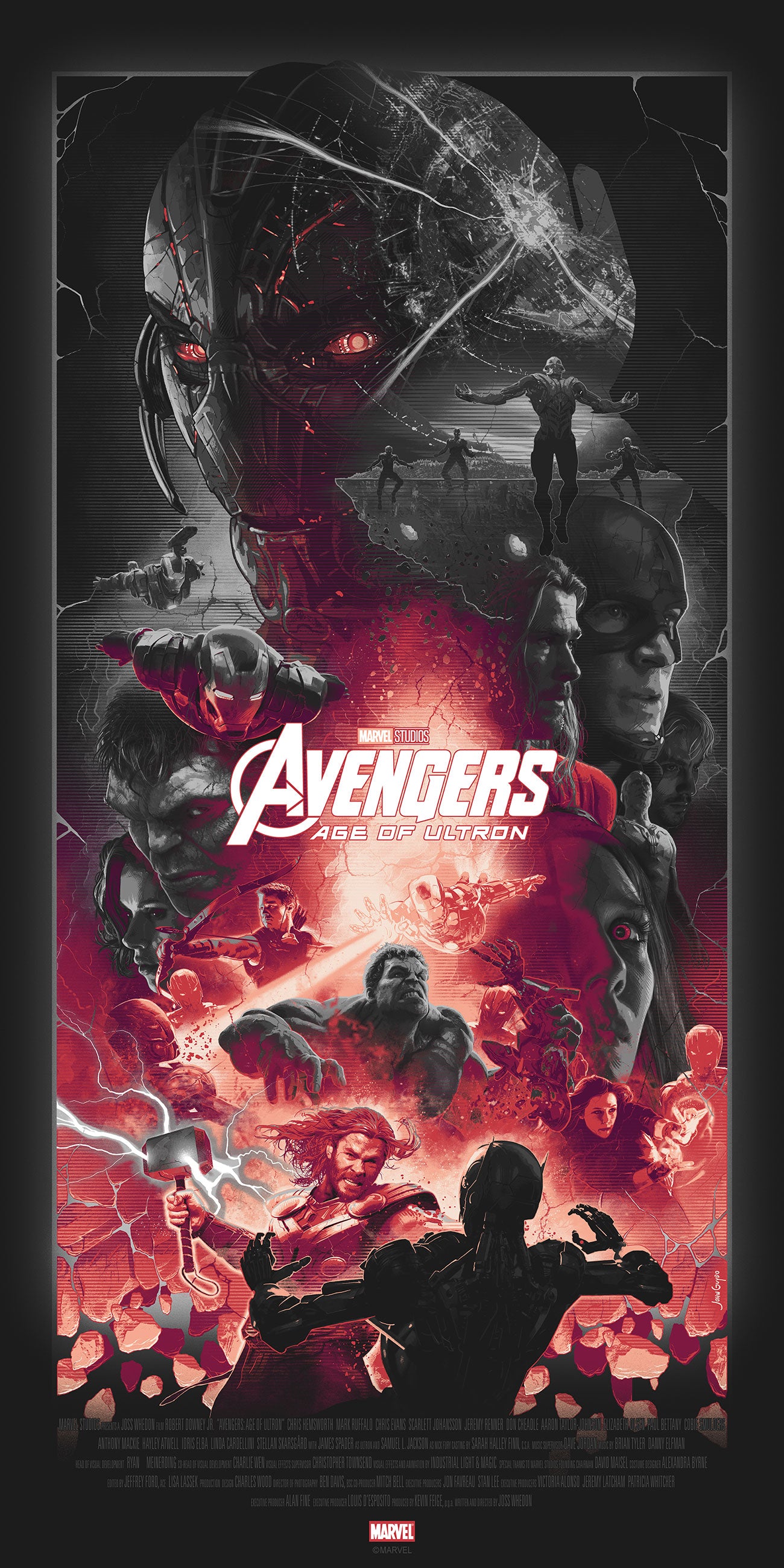 John Guydo "Avengers: Age of Ultron" Noir Variant