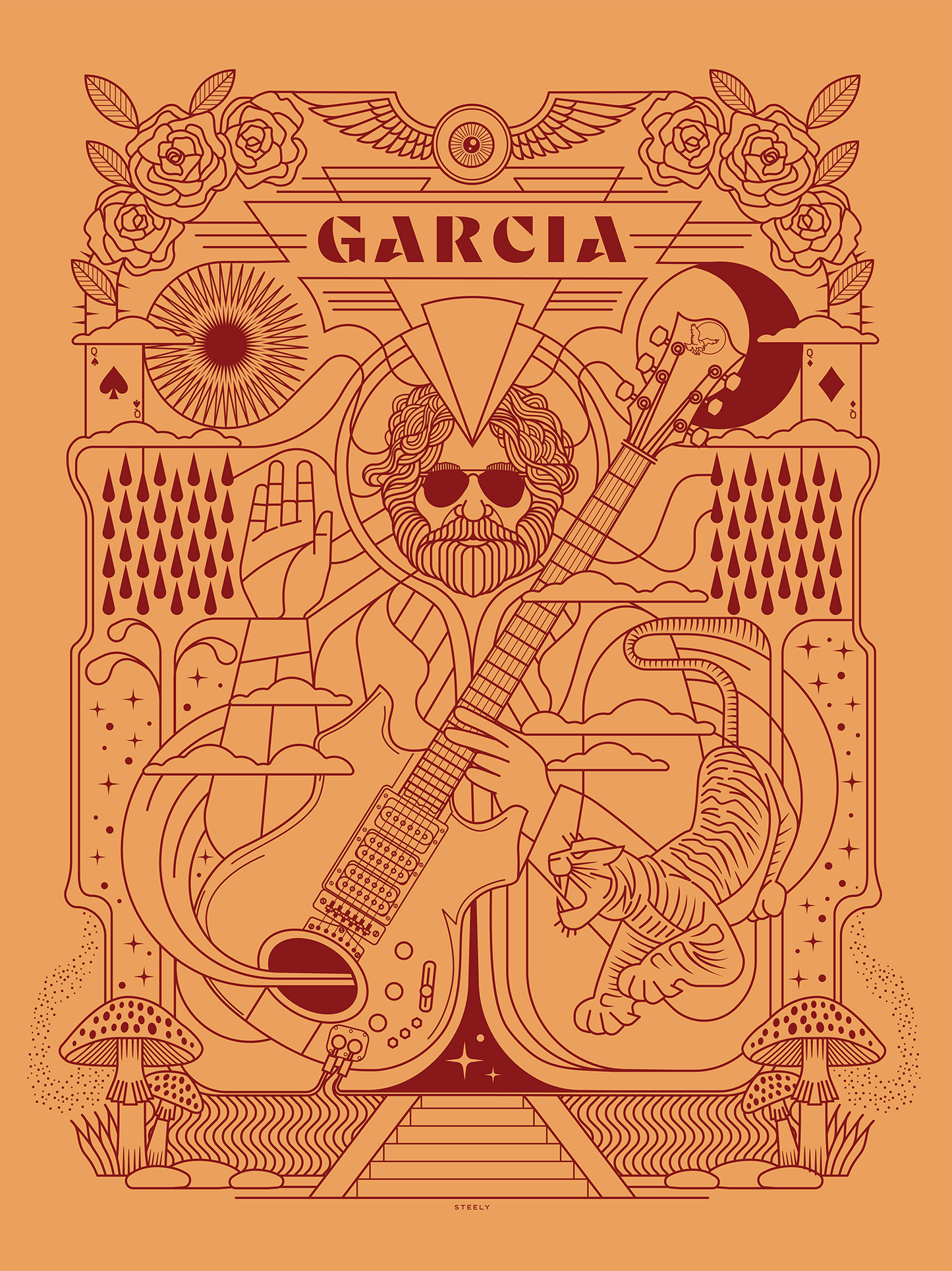 Brian Steely "Jerry Garcia" Variant A