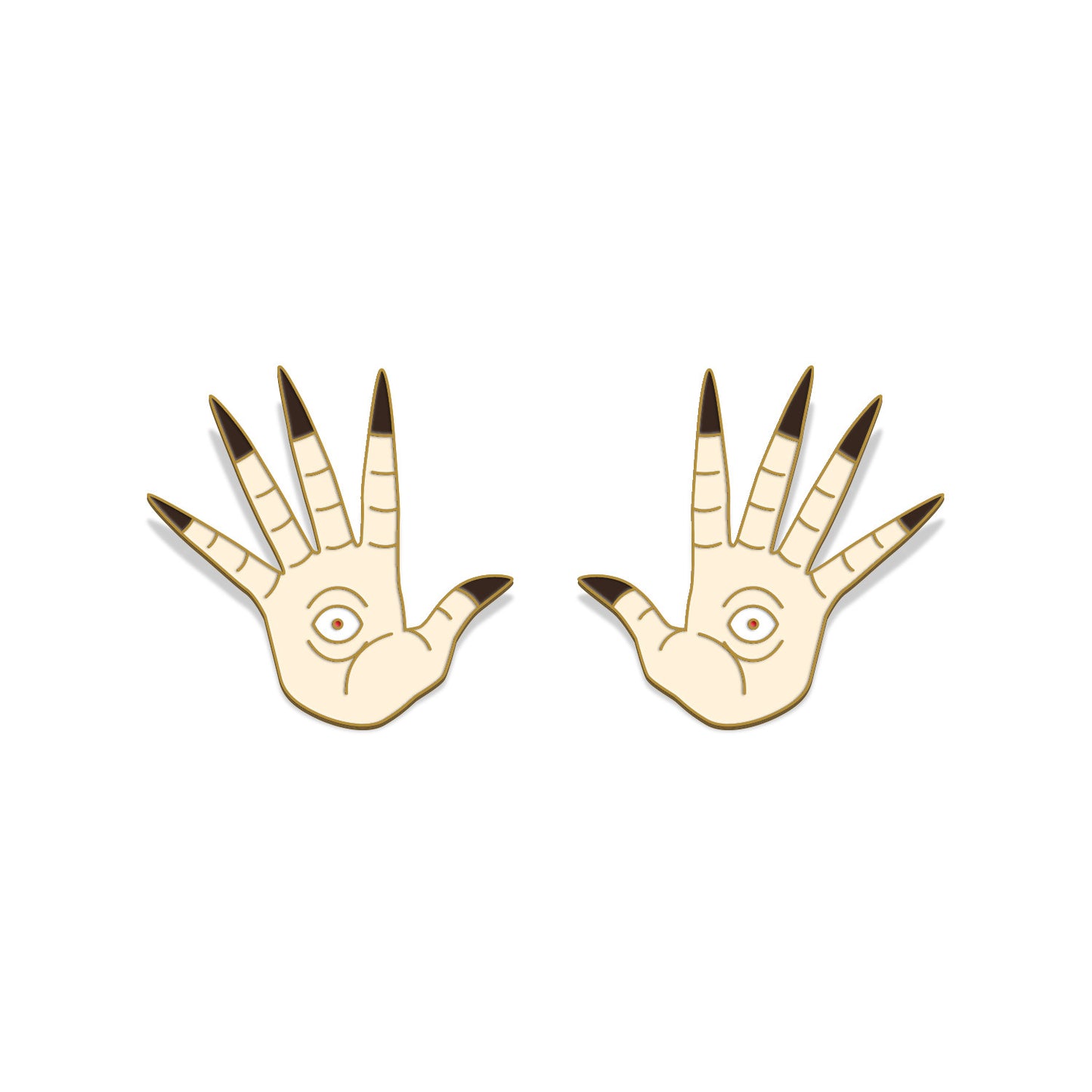 Pale Man Hands - Enamel Pin SET
