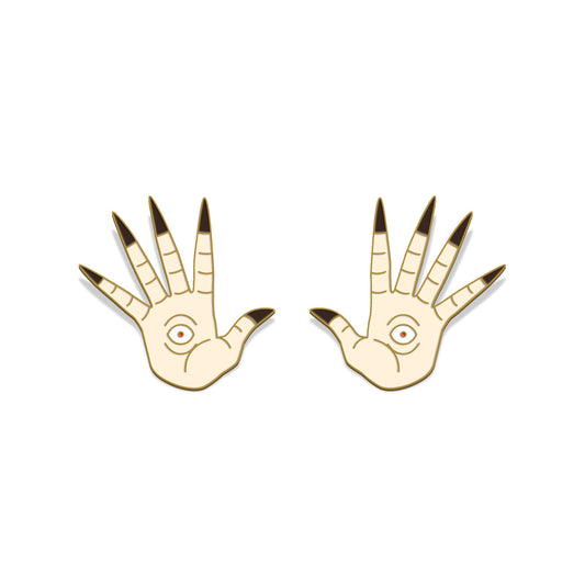 Pale Man Hands - Enamel Pin SET