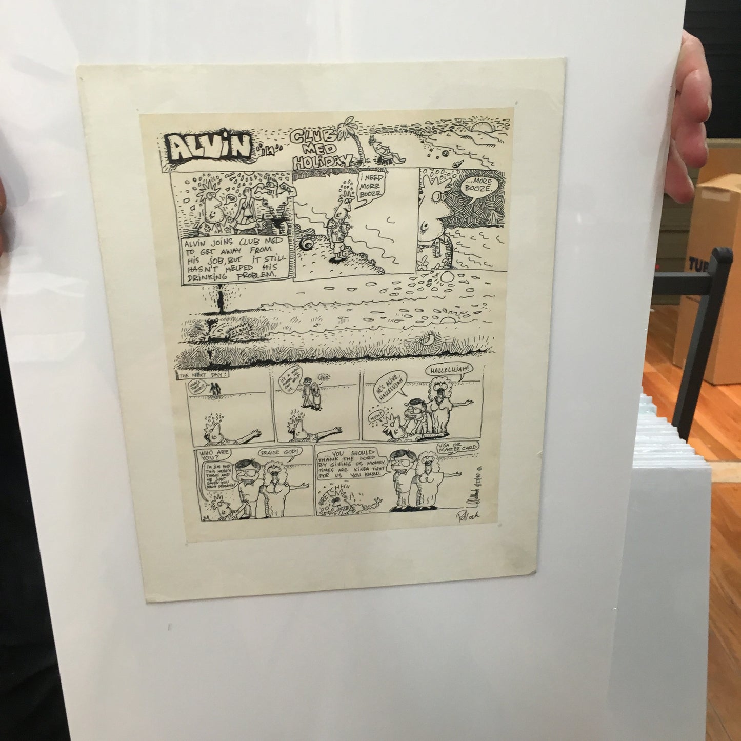 Alvin "in" Real Life Club Med Jim & Tammi Comic OG