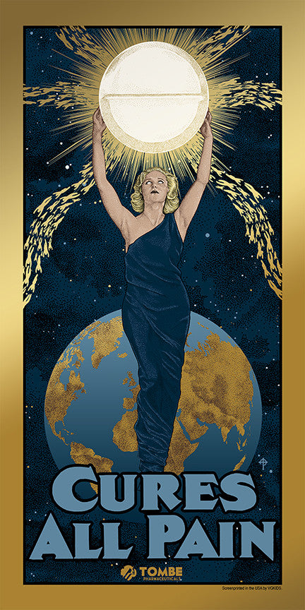 Timothy Pittides "Pain Killers" Dull Gold Foil Variant