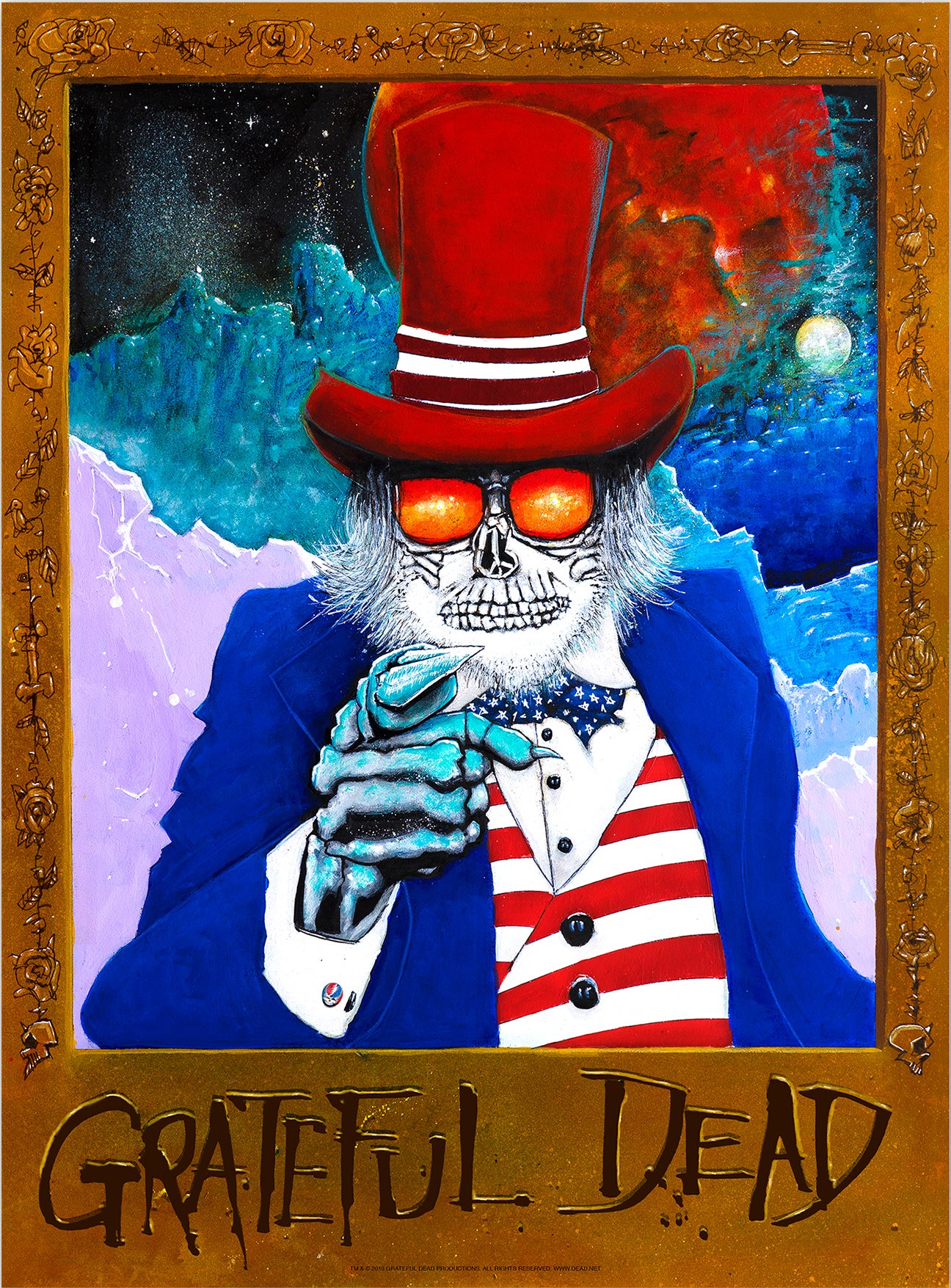 Still Your Mind Poster Art Print Grateful Dead 2012