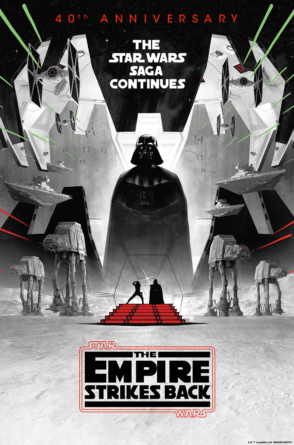 The Empire Strikes Back 40th Anniv. VARIANT - 3D Lenticular Plex
