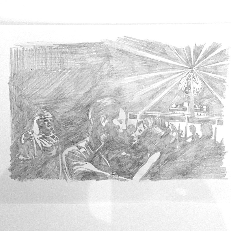 Raid71 "Sketch-Fisher King #1" Framed