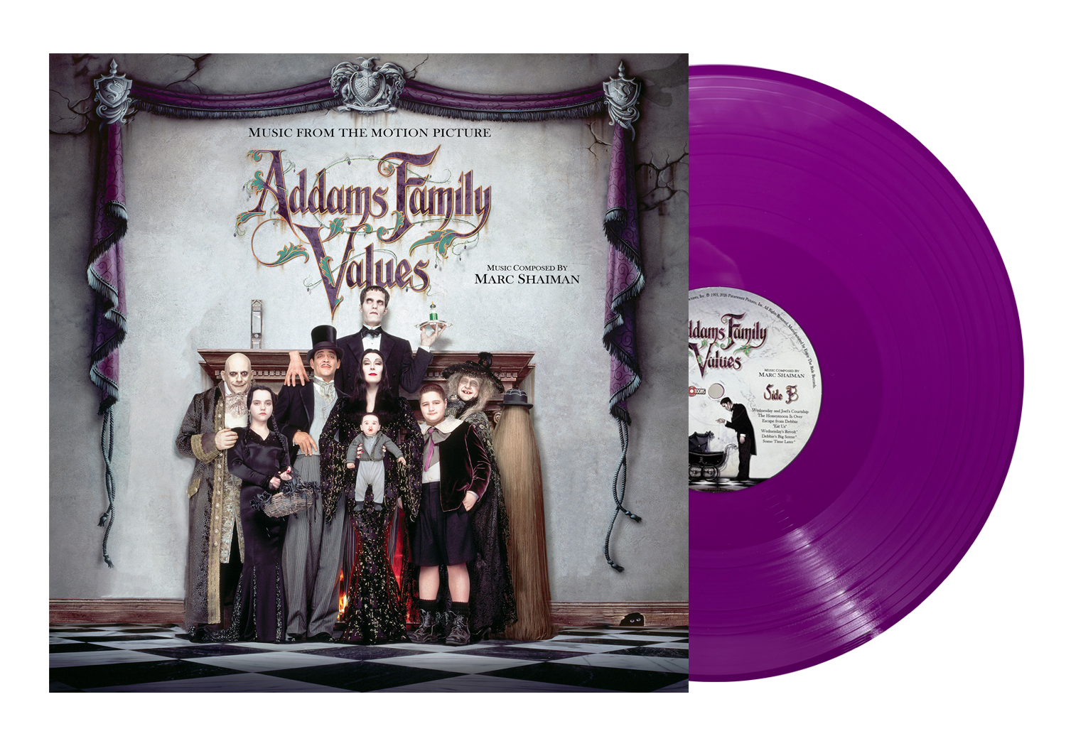 ADDAMS FAMILY VALUES Original Motion Picture Soundtrack LP - BNG Exclusive - On Sale INFO!