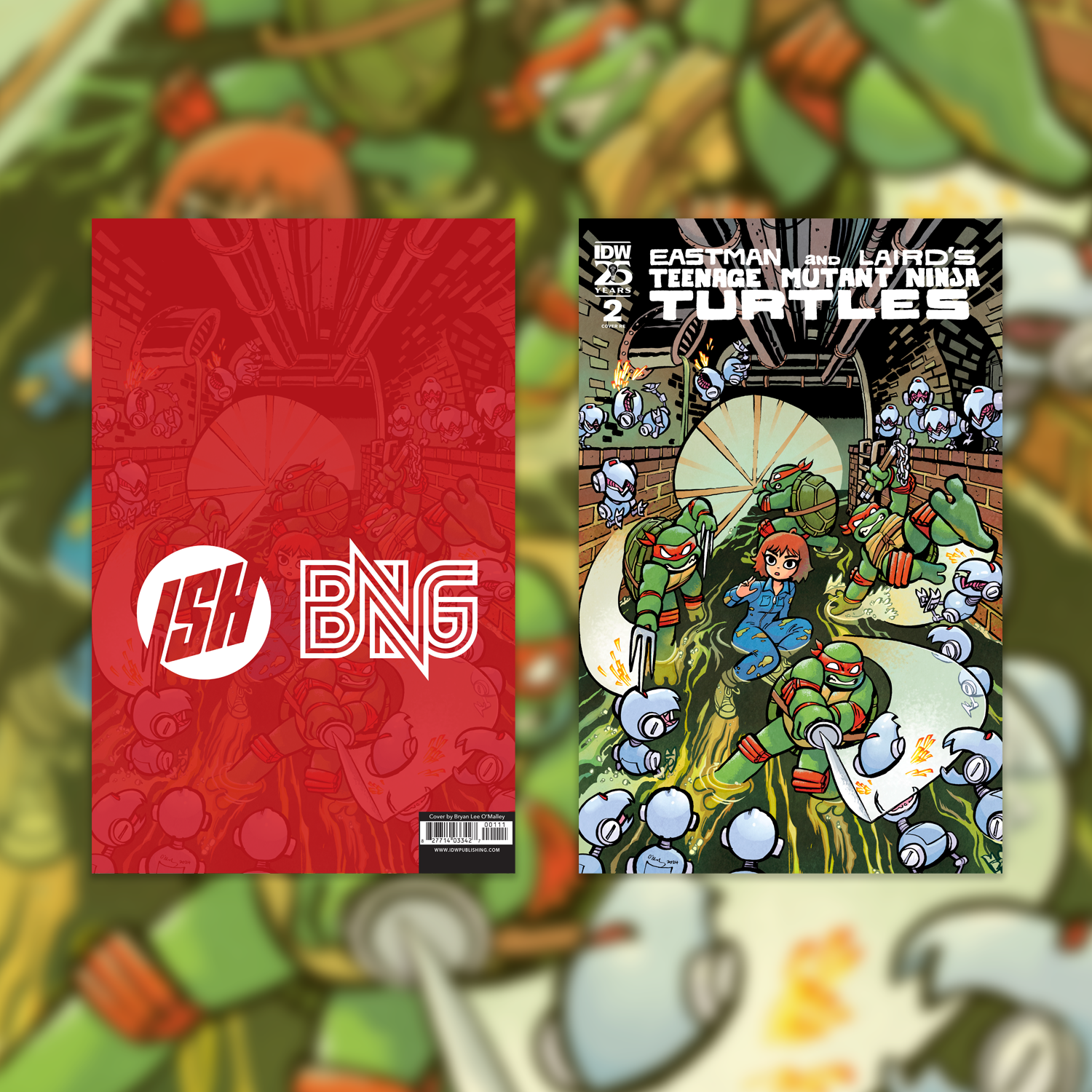 TEENAGE MUTANT NINJA TURTLES #2 - Exclusive Cover by BRYAN LEE O'MALLEY - Comics, Screen Prints & 3D Lenticulars - On Sale INFO!