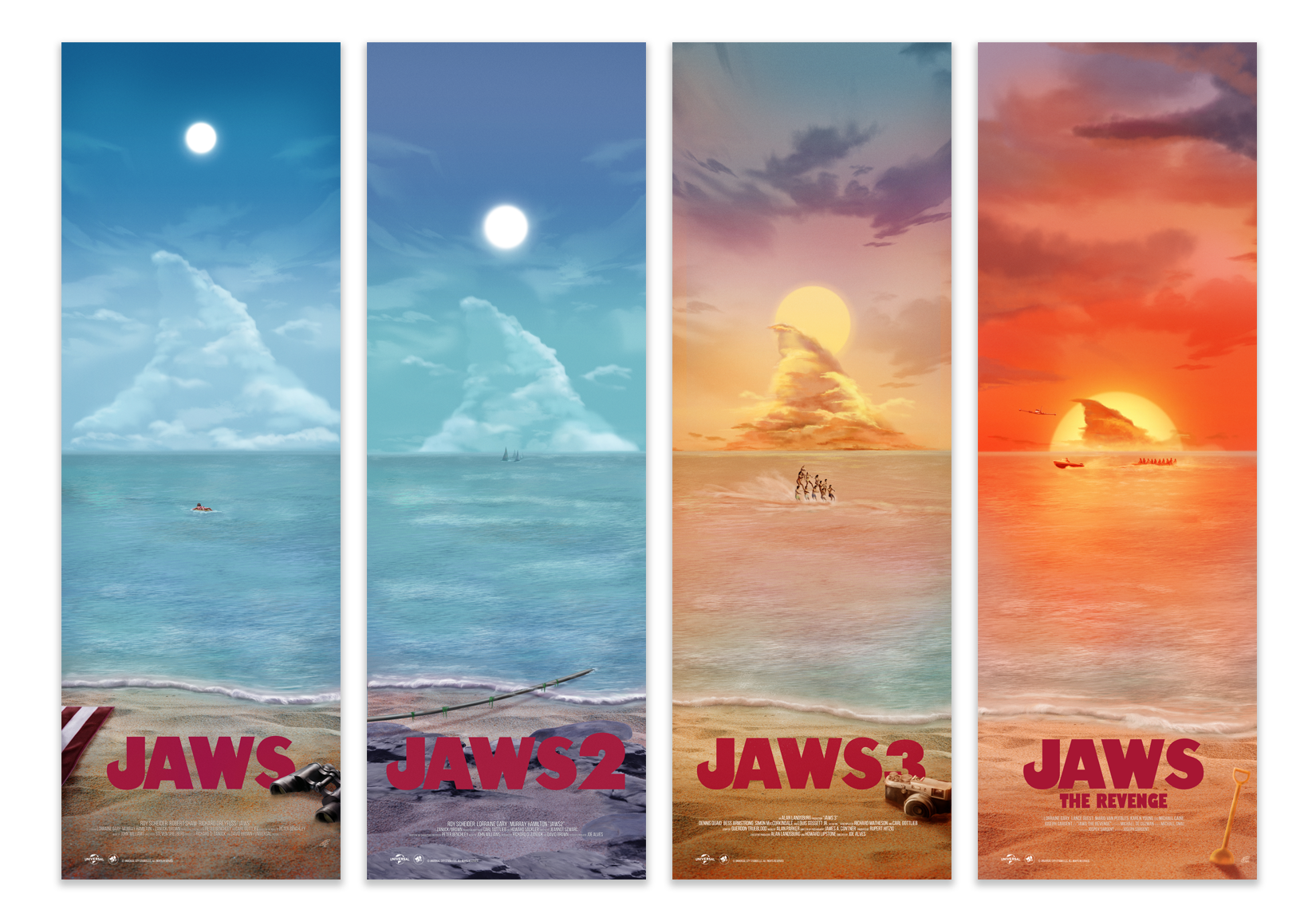 THE JAWS COLLECTION by Neal Fraser & SPIDER-MAN: ACROSS THE SPIDER-VERSE by Azmat Munshi - On Sale INFO!